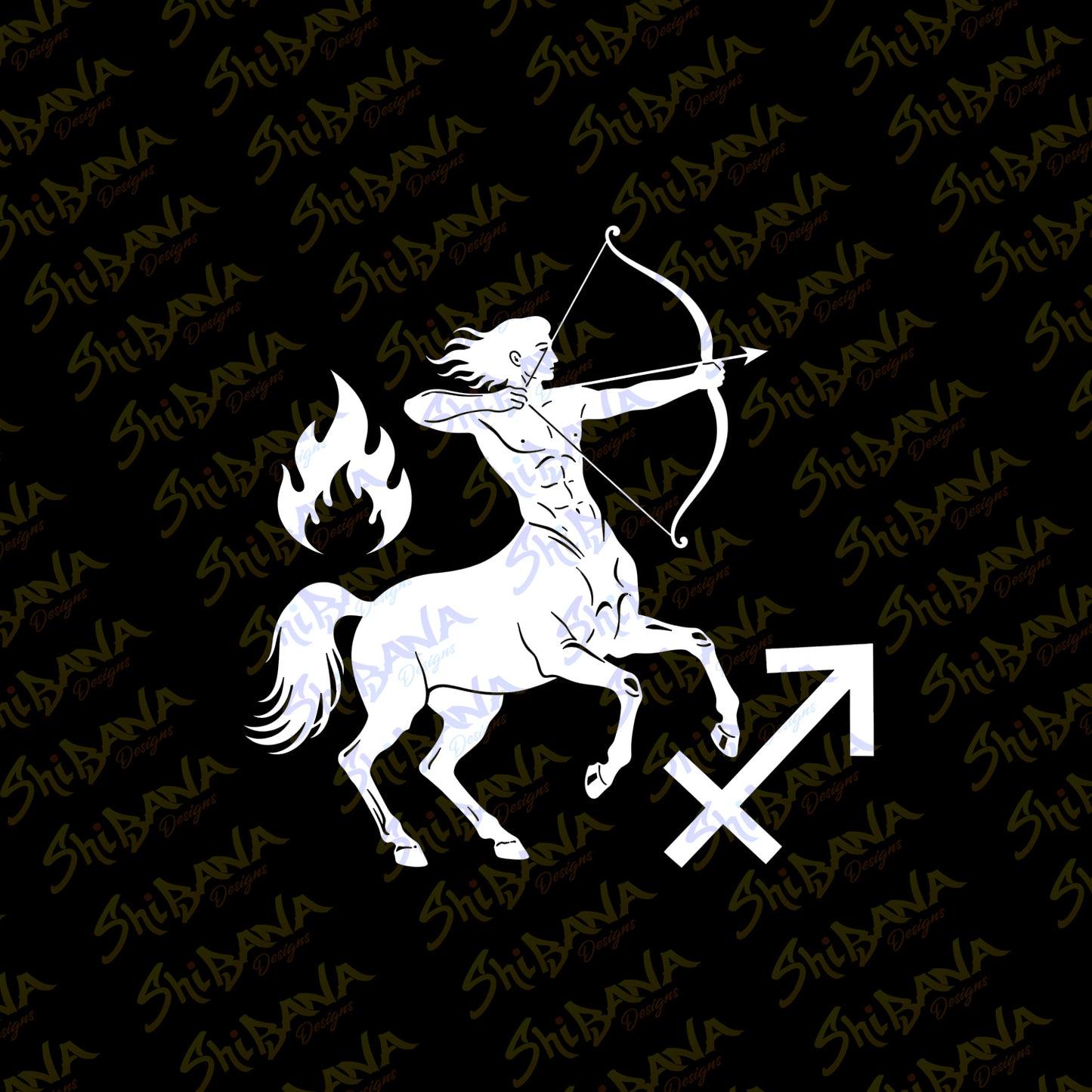 Sagittarius Zodiac Signs and Symbols | Fire Sign + Centaur Archer Astrology Vinyl Decal Waterproof Sticker (Copy)