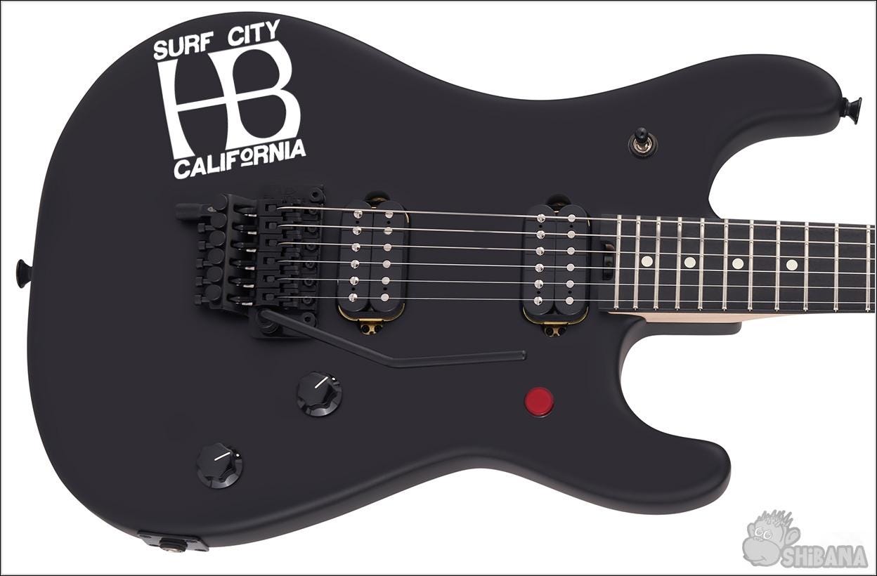 Huntington Beach Surf City California HB Decal Sticker