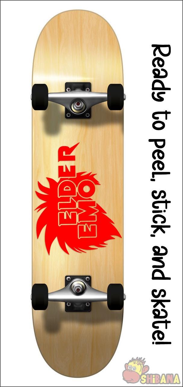 Elder Emo Haircut Funny Music Culture Vinyl Decal Sticker