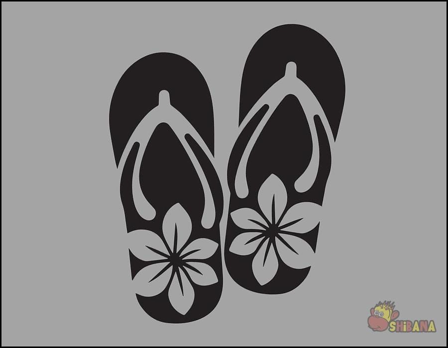 Hibiscus Flower Vinyl Decal Sticker: Waterproof Car Decor