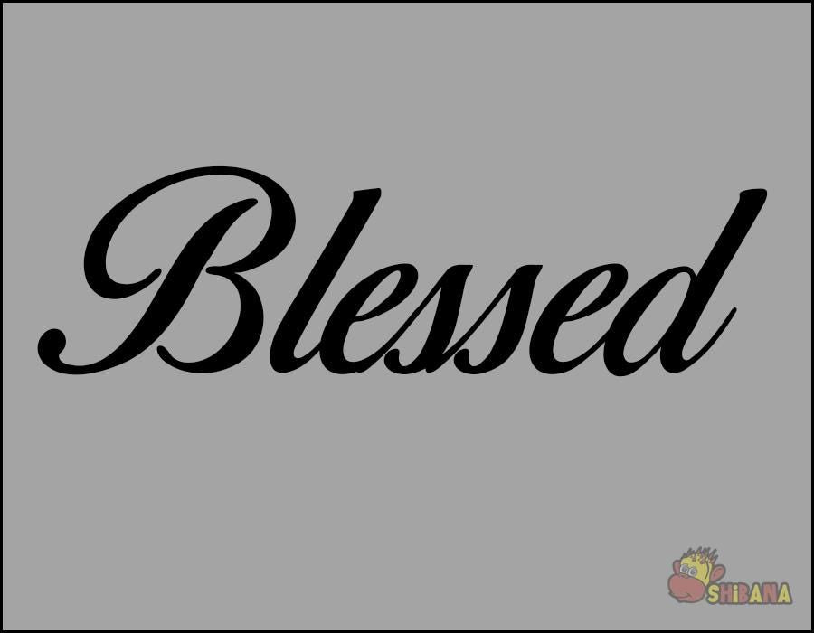Blessed Decal Sticker Decor for Home Wall Kitchen Window