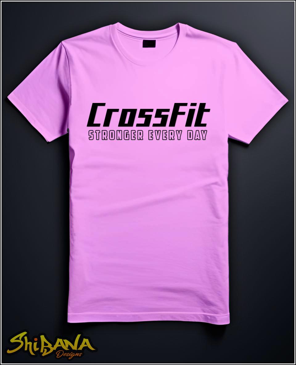 CrossFit Stronger Every Day Gym T-Shirt | Workout Body Builder Fitness Tee