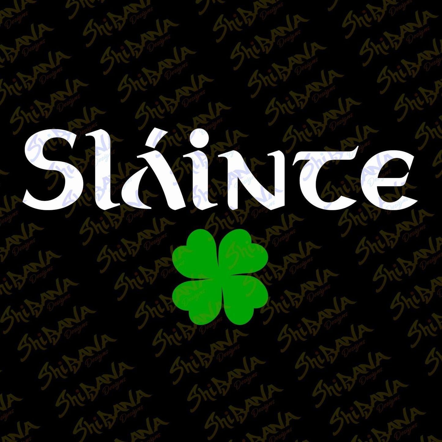 Sláinte Clover Irish Cheers T-Shirt | Celtic Good Health Slainte Tee