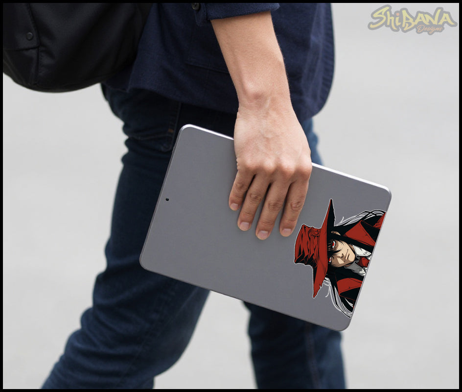 Hellsing Alucard Vampire Peeker Vinyl Sticker | Custom Fan Art Anime Decoration