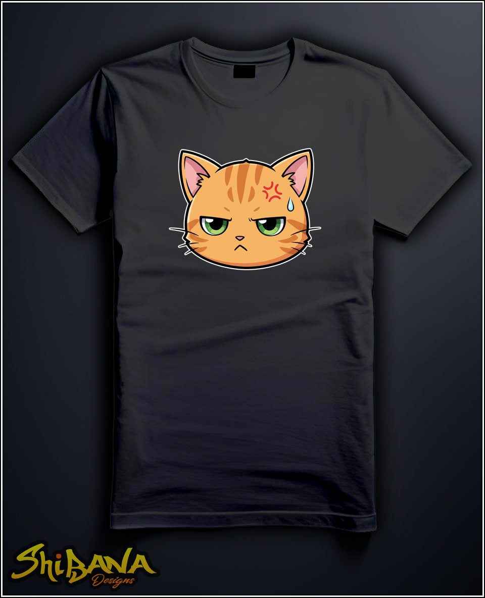 Angry Kitty Cat T-Shirt | Unisex Colorful Tee