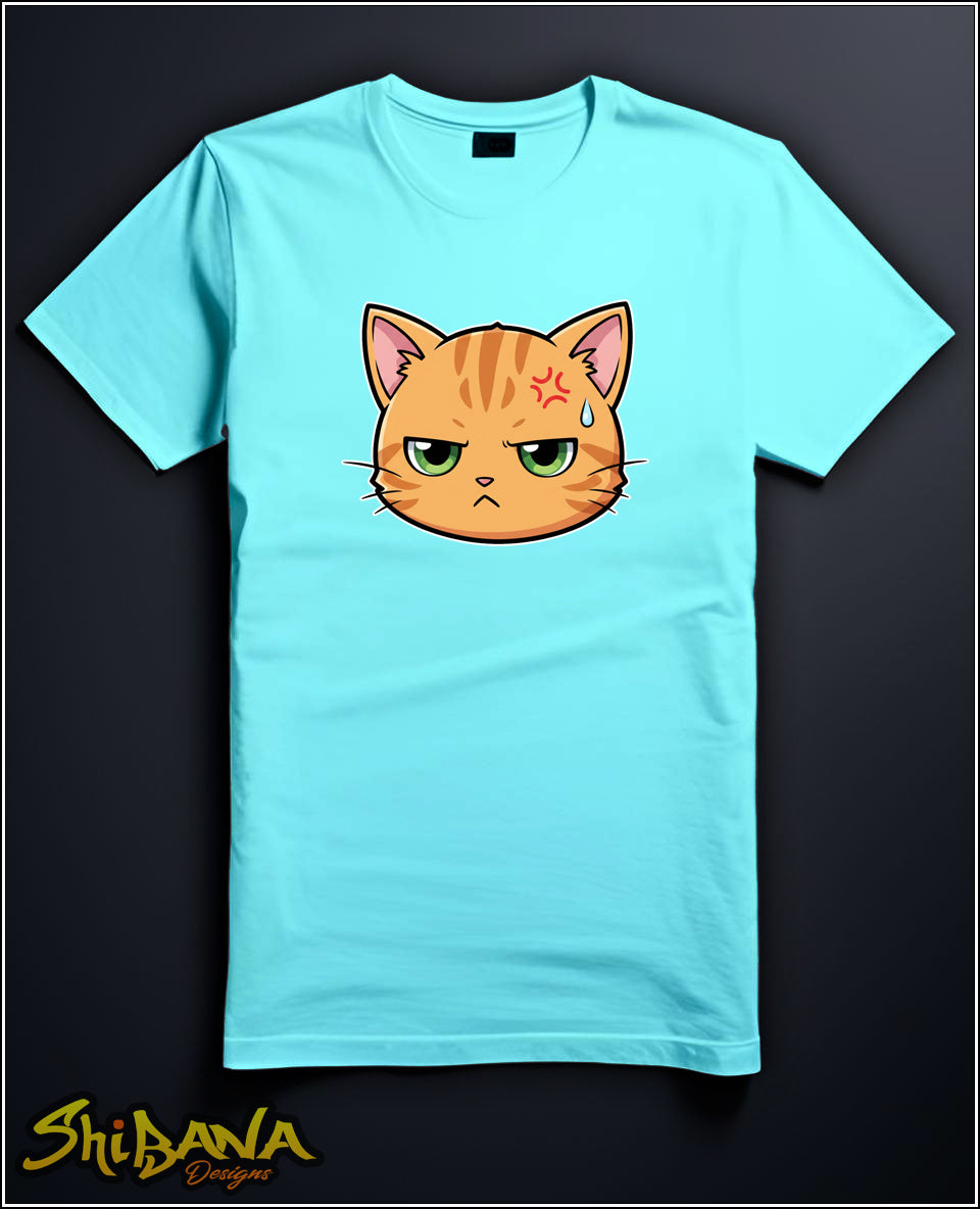 Angry Kitty Cat T-Shirt | Unisex Colorful Tee