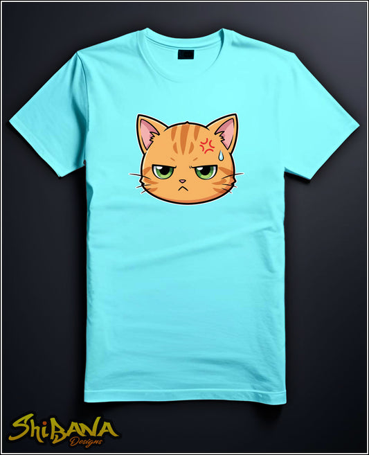 Angry Kitty Cat T-Shirt | Unisex Colorful Tee