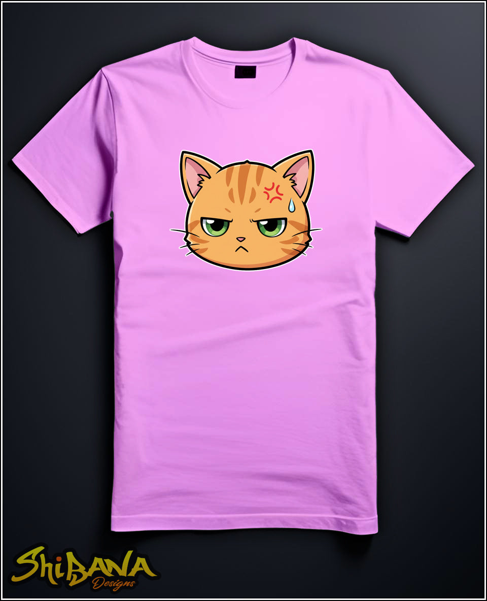 Angry Kitty Cat T-Shirt | Unisex Colorful Tee