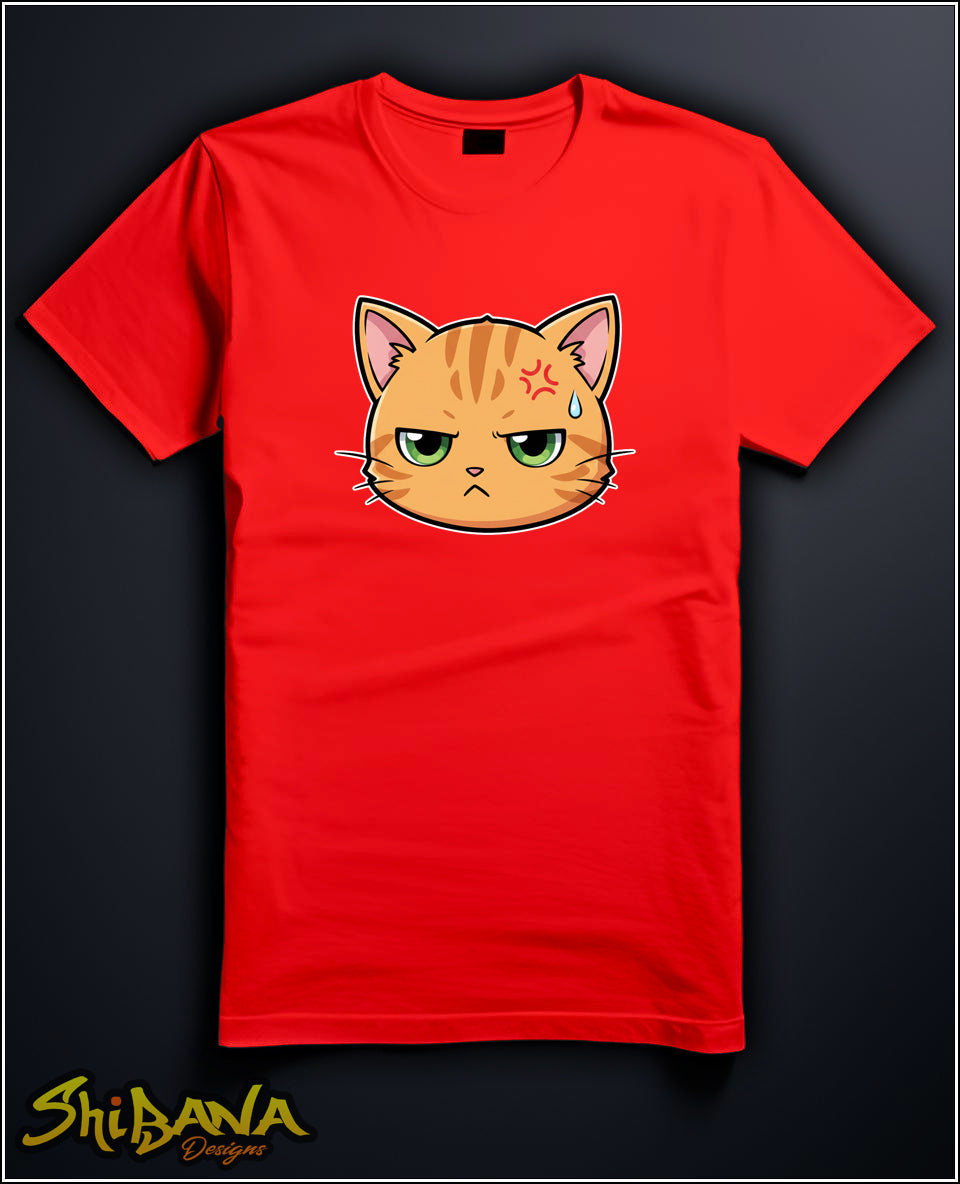 Angry Kitty Cat T-Shirt | Unisex Colorful Tee