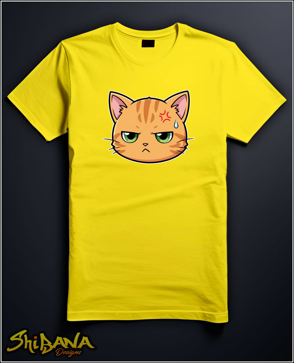 Angry Kitty Cat T-Shirt | Unisex Colorful Tee