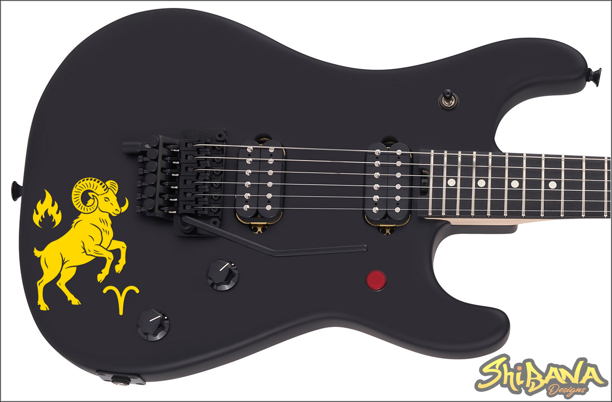 Aries Zodiac Signs and Symbols | Fire Sign + Ram Astrology Vinyl Decal Waterproof Sticker