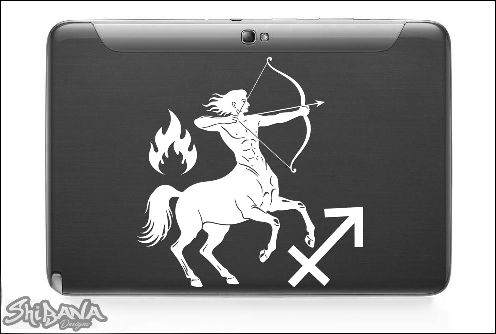 Sagittarius Zodiac Signs and Symbols | Fire Sign + Centaur Archer Astrology Vinyl Decal Waterproof Sticker (Copy)