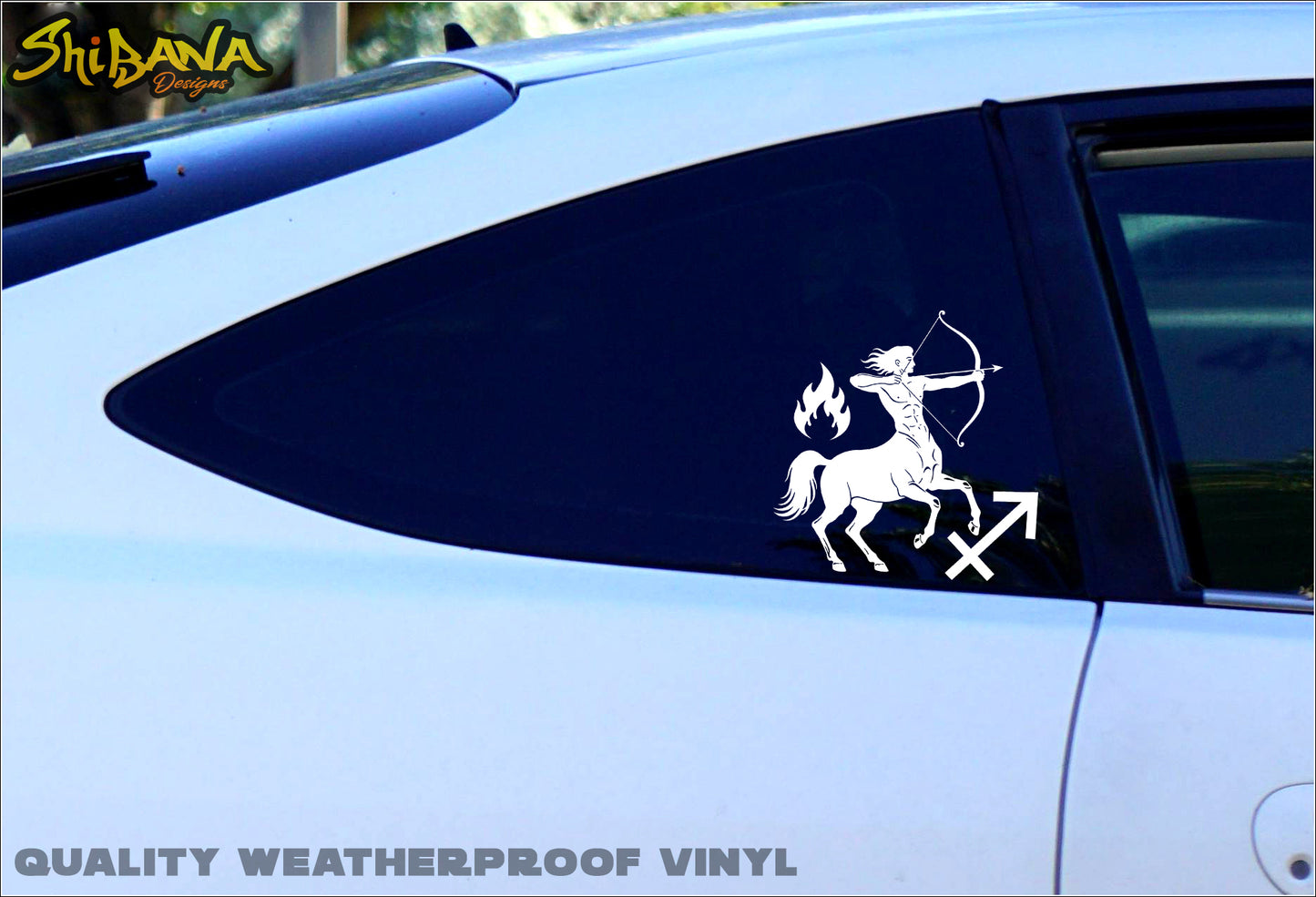 Sagittarius Zodiac Signs and Symbols | Fire Sign + Centaur Archer Astrology Vinyl Decal Waterproof Sticker (Copy)