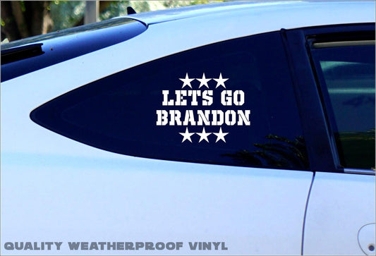 Lets Go Brandon Patriotic Decal Sticker