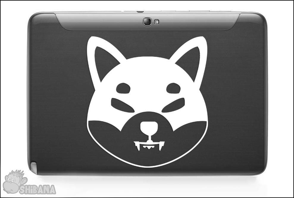 Shiba Inu SHIB Crypto Logo Decal Sticker