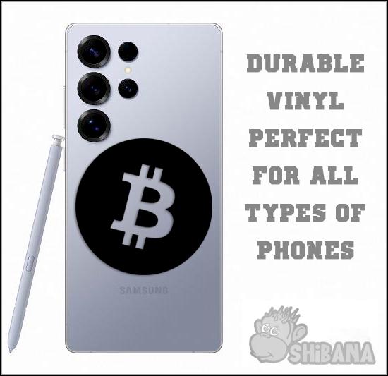 Bitcoin BTC Crypto Logo Decal Sticker