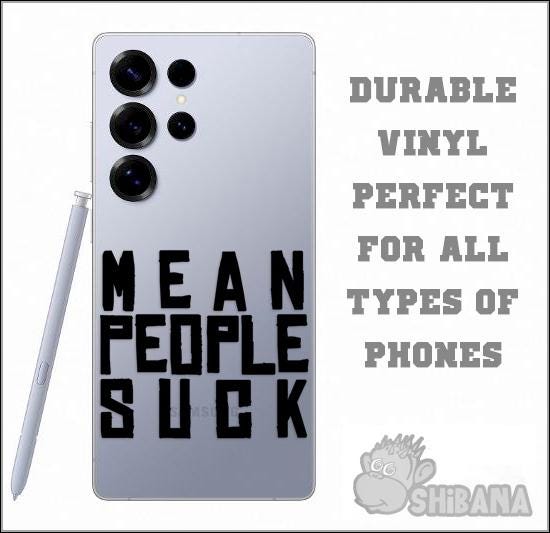 Mean People Suck Funny Humor Decal Sticker