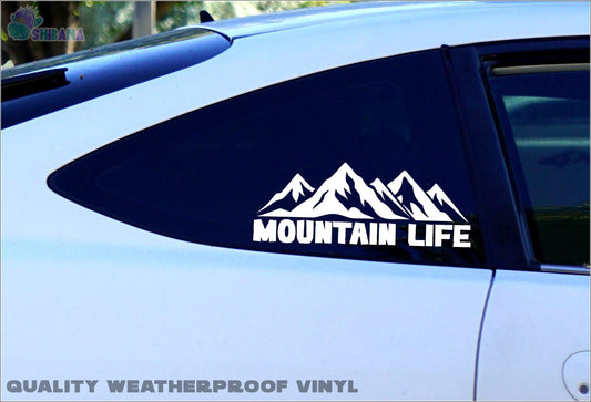 Mountain Life Vinyl Decal Sticker