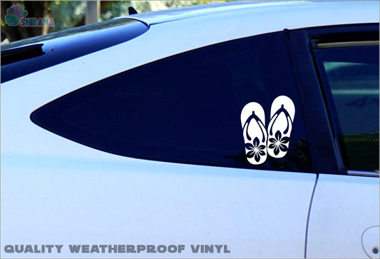 Hibiscus Flower Vinyl Decal Sticker: Waterproof Car Decor