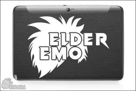 Elder Emo Haircut Funny Music Culture Vinyl Decal Sticker
