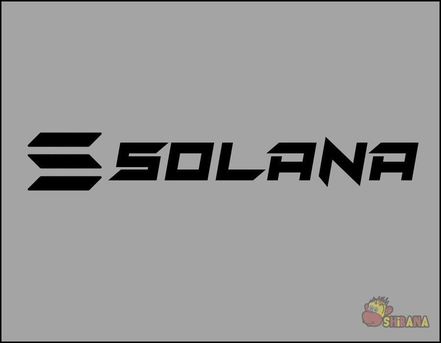 Solana SOL Crypto Logo Vinyl Decal Sticker
