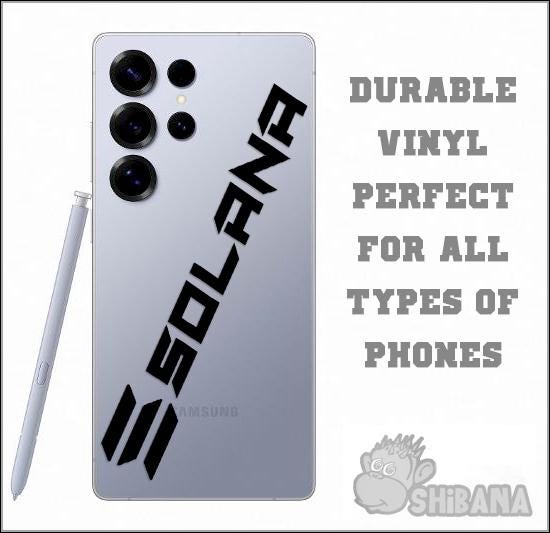 Solana SOL Crypto Logo Vinyl Decal Sticker