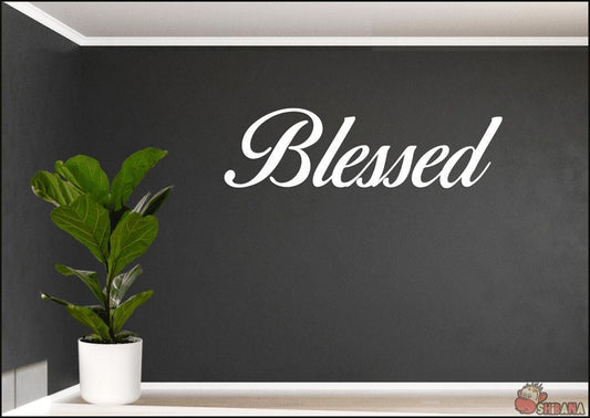 Blessed Decal Sticker Decor for Home Wall Kitchen Window