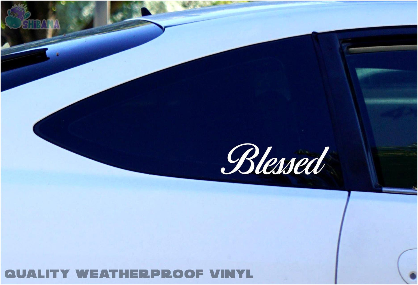 Blessed Decal Sticker Decor for Home Wall Kitchen Window