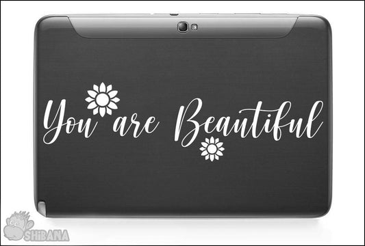 You Are Beautiful Decal Sticker Decor for Mirror | Car | Wall | Window