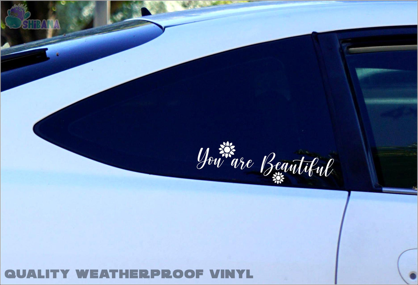 You Are Beautiful Decal Sticker Decor for Mirror | Car | Wall | Window
