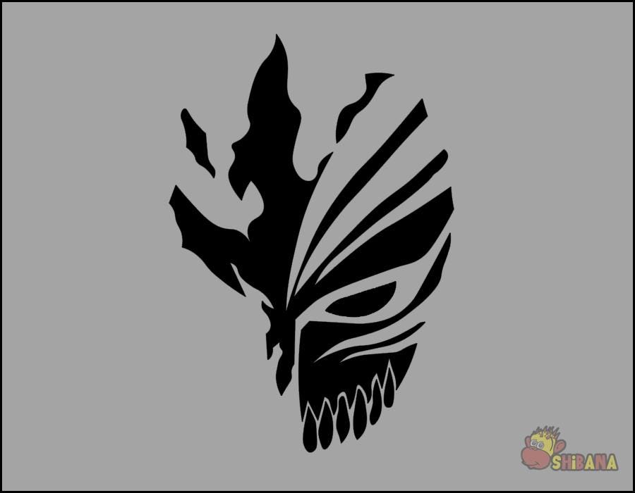 Bleach Ichigo Hollow Mask Skull Anime Vinyl Decal Sticker Decor