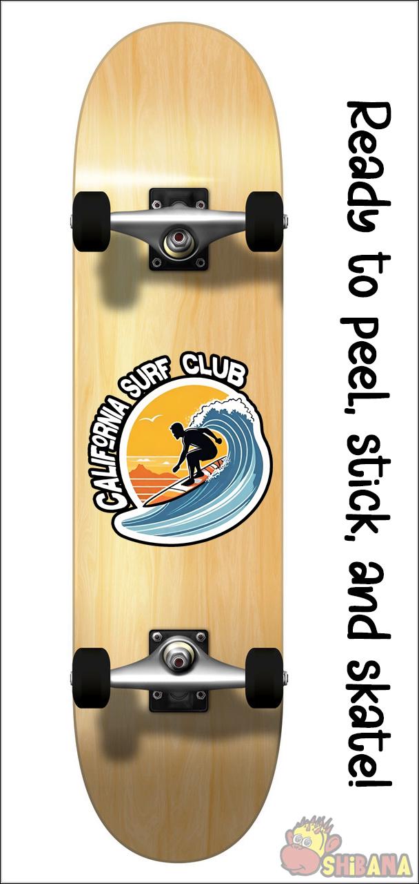 California Surf Club Surfing Life Decal Vinyl Sticker