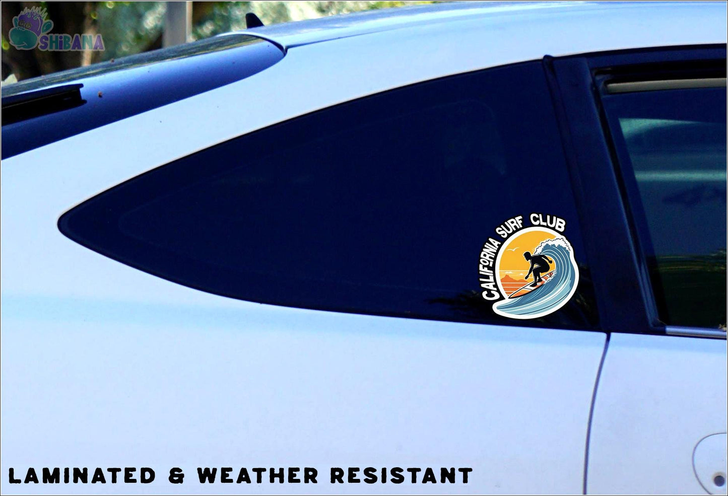 California Surf Club Surfing Life Decal Vinyl Sticker