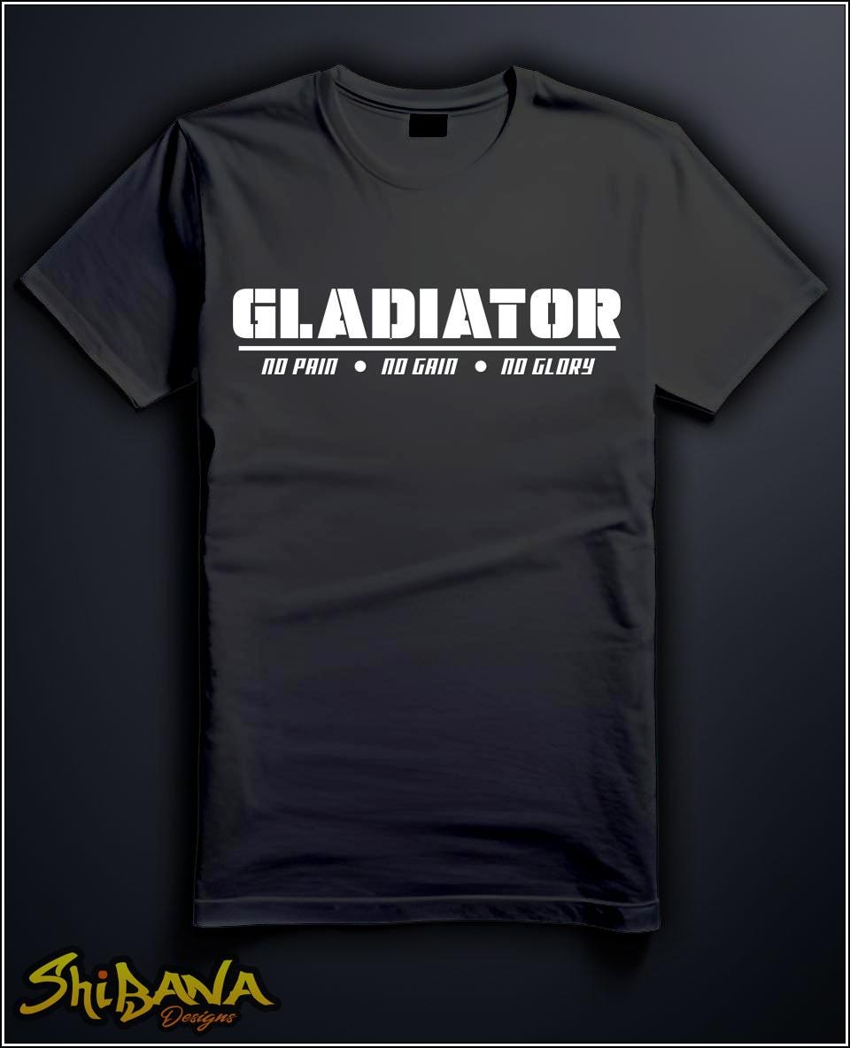 Gladiator CrossFit Gym T-Shirt | Workout Body Builder Fitness Tee