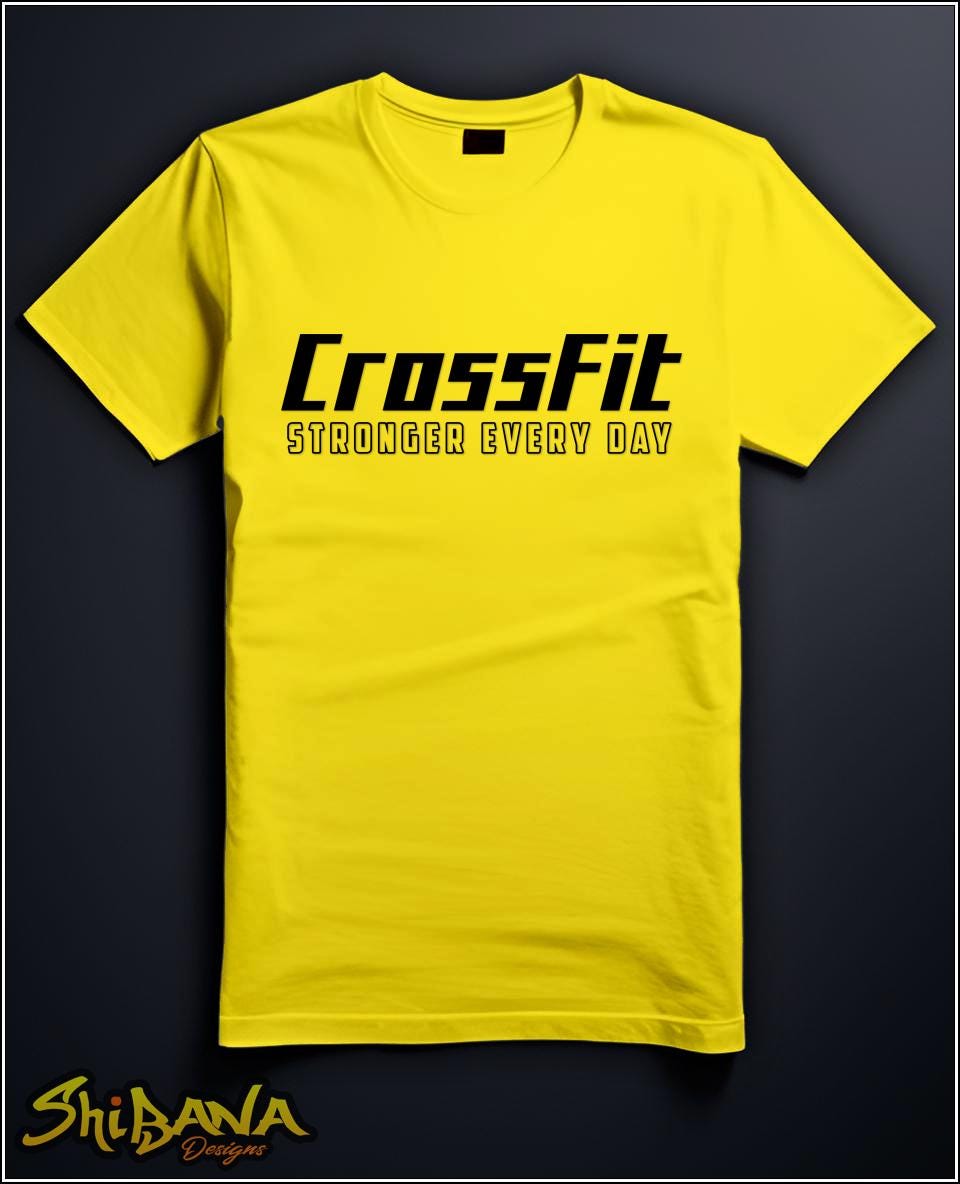 CrossFit Stronger Every Day Gym T-Shirt | Workout Body Builder Fitness Tee