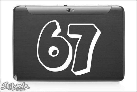 Six Seven 6-7 Meme Vinyl Decal Sticker Decor