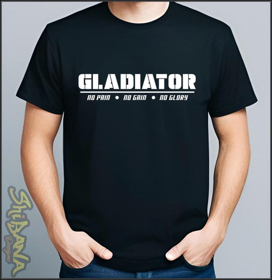 Gladiator CrossFit Gym T-Shirt | Workout Body Builder Fitness Tee