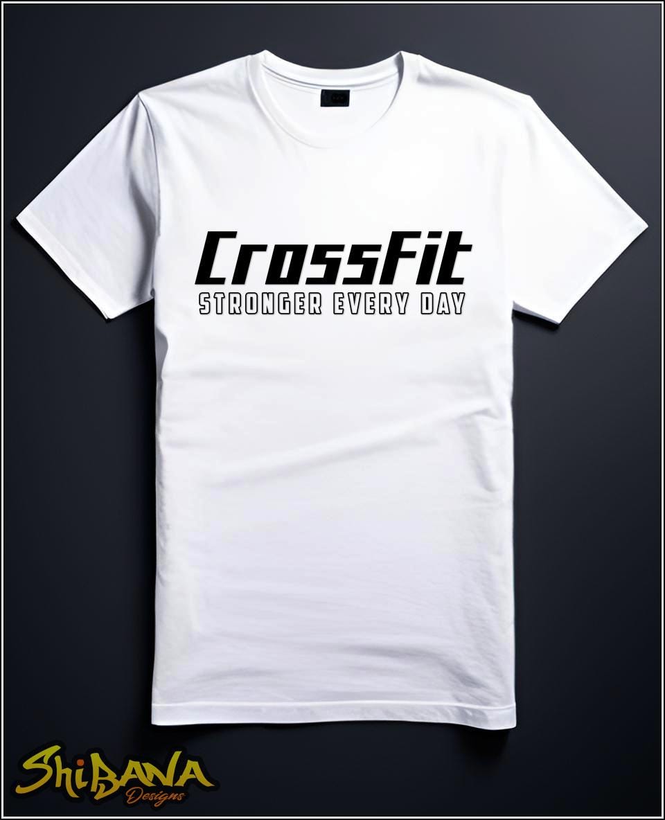 CrossFit Stronger Every Day Gym T-Shirt | Workout Body Builder Fitness Tee